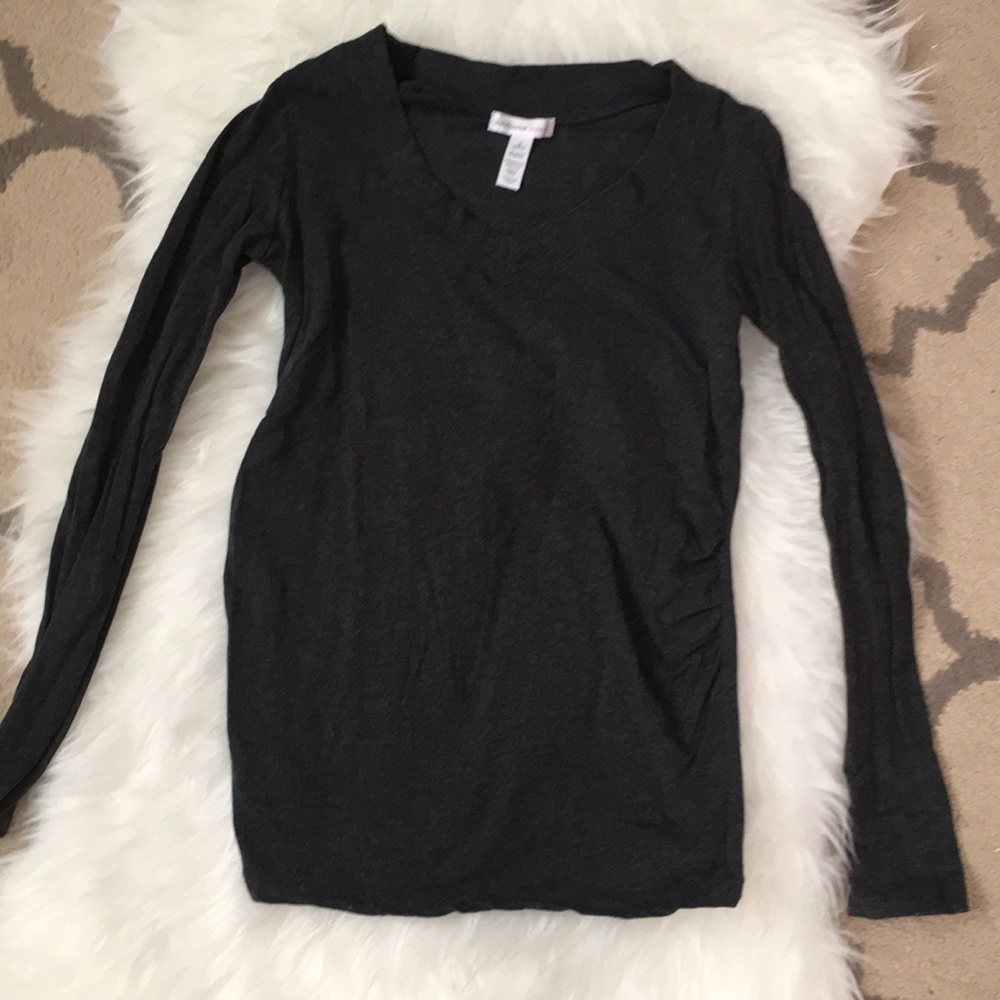 Dark gray maternity shirt